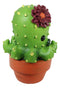 Ebros Octoprickles Octopus Faux Succulent Cactus With Flower In A Pot Mini Figurine