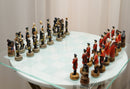 Ebros American Revolutionary War US Continental VS British Imperial Army Chess Set