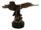 Patriotic American Bald Eagle Bronze Electroplated Resin Figurine With Base