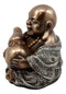 Drunken Hotei Happy Buddha With Wine Gourd Figurine 4"H Keepsake Amulet Statue
