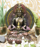 Ebros Feng Shui Buddhism Amitayus Buddha Amitabha Seated On Lotus Throne Statue