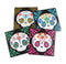 Ebros Calavera Baby Sugar Skulls DOD Ceramic Coaster Set 4 Corked Tiles