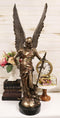 Ebros Large 35" Tall Winged Victory Angel of Justice with Sword & Helmet Statue