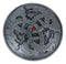 Fantasy Round Celtic Dragon Triad With Red Gem Jewelry Box Figurine 3.5"Diameter