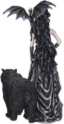 Ebros Nene Thomas Mistress of Lycani with Winged Dragon and Bear Figurine Statue