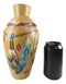 Rustic Southwestern Native American Dreamcatcher Feathers Floral Vase Sculpture