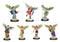 Ebros Kabbalah Tree of Life Catholic Colorful Archangels Statue Set of 7 10"H