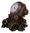 Steampunk Octopus Kraken Fighter With Tentacles Spores Table Clock Figurine