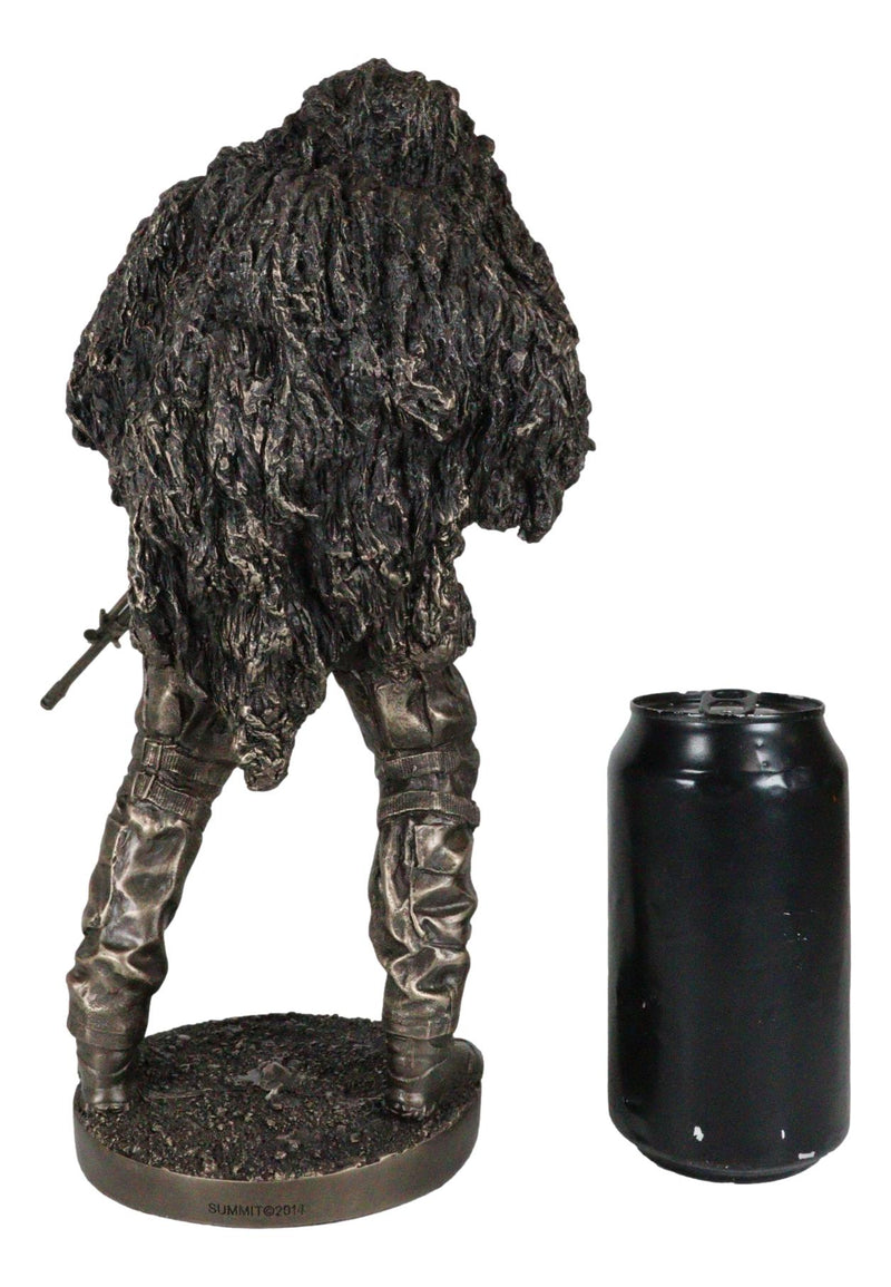 Ebros Military Marksman Marine Camouflage Sniper Statue Modern Warfare Specialist Unit Figurine Behind Enemy Lines