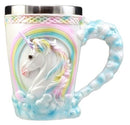 Ebros Gift Sacred Heavenly Rainbow Unicorn Mug 12oz Celtic Knots Rim Magical Elixir Of Youth Beer Stein Tankard Coffee Cup Drink 5"H