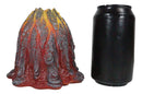 Haunted Volcano Lava Magma Fire Grinning Skull LED Night Light Lamp Figurine