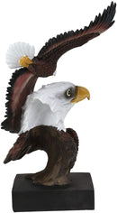 Ebros Large Wings Of Liberty American Bald Eagle Head Bust Statue (Vivid Color)