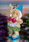 Ebros Free Spirited Hippie Hawaii Themed Vacation Fairy Garden Mrs Hula Bikini Gnome Figurine 6" Tall DIY Mrs Lady Gnomes Collection Statue Home Decor