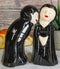 Ebros Dracula Vampire Love At First Bite Ceramic Salt Pepper Shakers Set 4"H