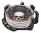 Ebros Clutch Of The Dead Skeleton Hand Coaster Holder W/ 4 Skull Coasters
