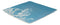 Ebros Nautical Seahorse By Corals Blue Large Dinner Plate Set of 2 Square 10.75"