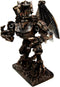 Steampunk Gearwork Mechanical Robotic Cyborg Winged Dragon Figurine Statue