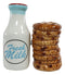 Ebros Breakfast Milk & Chocolate Cookies Magnetic Ceramic Salt Pepper Shakers