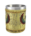 Egyptian Theme Pharaoh King Tut and Goddess Isis Coffee Cup Mug Beer Tankard Set