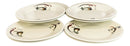 Pack Of 6 Eggplant With Zen Swirl Design Appetizer Salad Buffet Round Plates 7"D