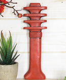 Ebros Egyptian God Ptah Osiris Symbol Of Stability Balance Red Djed Wall Plaque