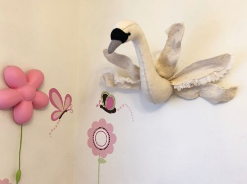 Ebros Fiona Walker England Handmade Organic Baby Winged Swan Head Wall Decor