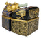 Egyptian King Pharaoh Tutankhamun Hieroglyphic Golden Decorative Jewelry Box