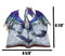 Guardian Of Bibliography Purple Blue Dragon Emerging Out Of Spell Book Figurine