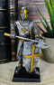 Ebros Medieval Knight Crusader Axeman Dollhouse Miniature Figurine 4" H Suit of Armor