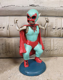 Ebros DOD Luchador Superman Red Cape Skeleton Mexican Wrestler Figurine