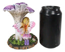 Ebros Daydreaming Girl Fairy Under Giant Trumpet Flowers With Blue Birds Statue