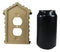 Pack of 2 Rustic Log Cabin Antlers Double Receptacle Wall Outlet Switch Plate