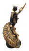 Ebros Gift Egyptian Goddess Mother Isis Ra Holding Ankh Decorative Figurine 9" H