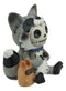 Ebros Furrybones Bandit The Raccoon Voodoo Stitched Skeleton Figurine 3"H