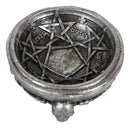 Gothic Winged Skulls Pentagramatron Supernatural Magical Talismans Trinket Dish
