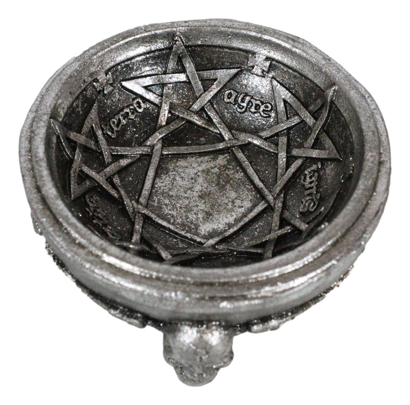Gothic Winged Skulls Pentagramatron Supernatural Magical Talismans Trinket Dish