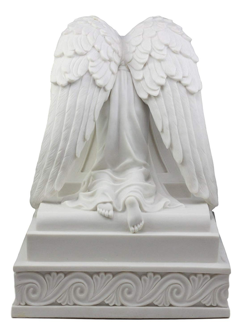Ebros Inspirational Guardian Mourning Angel Cremation Urn 12.75" Tall 320 Cu In