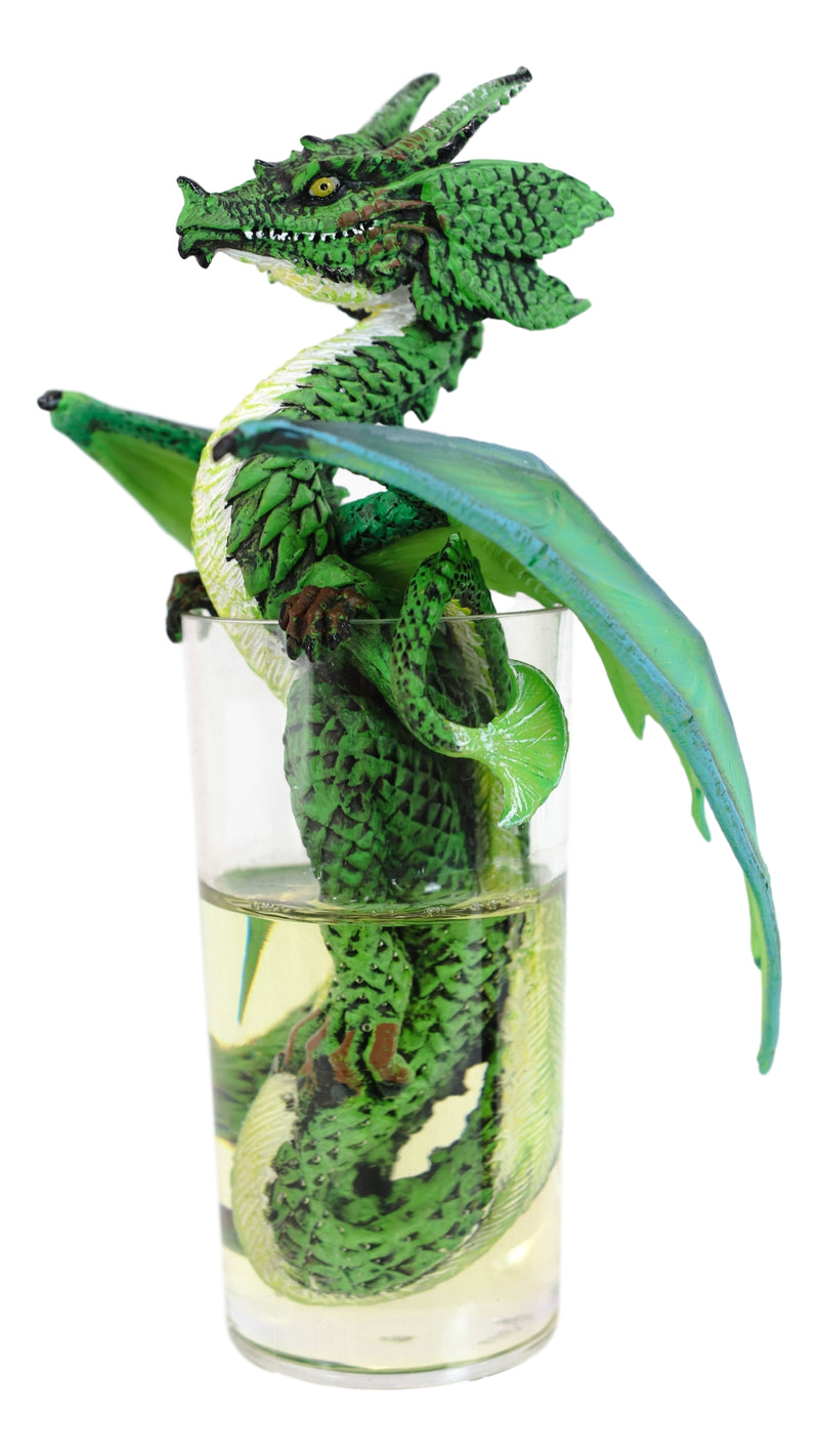 Cocktail Spirit Drunk Mojito Lime Highball Dragon Statue Fantasy Decor Figurine