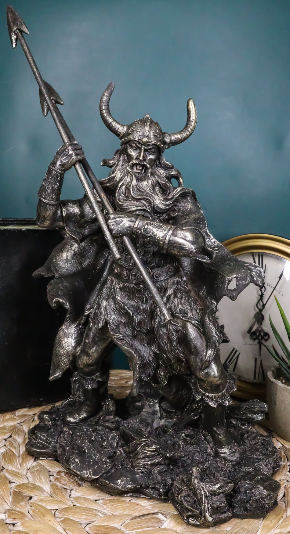 誠造社　PDT-05 ODIN　オーディン Viking Norse God Odin Alfather With Horned Helm Holding Javelin
