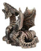 Small Roaring Proton Steampunk Cyborg Dragon Statue Mechanical Robotic Dragon