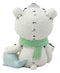 Furry Bones Arctic Polar Bear Chilton With Baby Seal Costume Skeleton Figurine