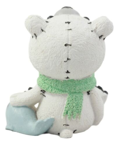 Furry Bones Arctic Polar Bear Chilton With Baby Seal Costume Skeleton Figurine