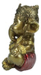 Vastu Hindu Elephant God Baby Ganesha Ganapati Sitting In Meditation Figurine