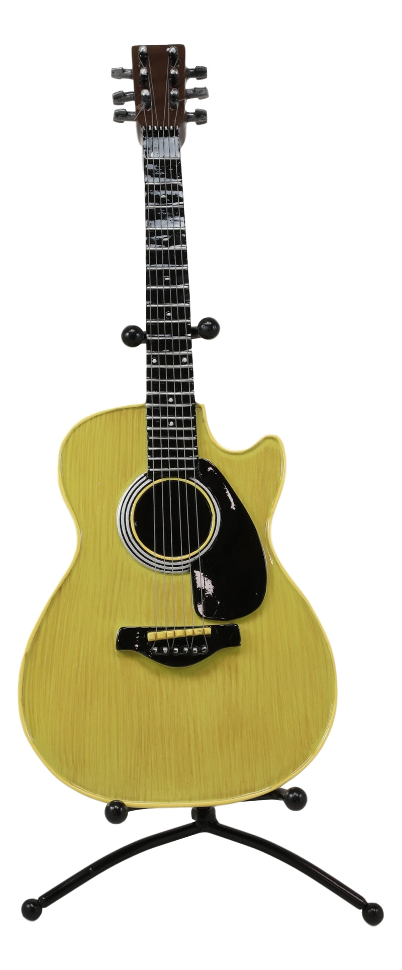 14"H Acoustic Guitar With Stand Boys Girls Children Money Coin Piggy Bank Decor