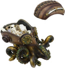 Ebros Steampunk Submariner Octopus Kraken Soldier Decorative Stash Jewelry Box