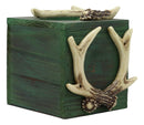 Ebros Wildlife Buck Elk Deer Trophy Antlers Tissue Box Cover Sculpture 6.25"H