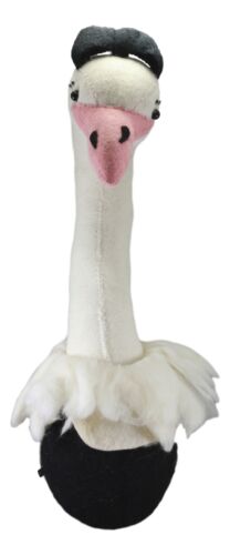 Ebros Fiona Walker England Handmade Organic Girl Ostrich Head Wall Decor Large 24"H - Ebros Gift