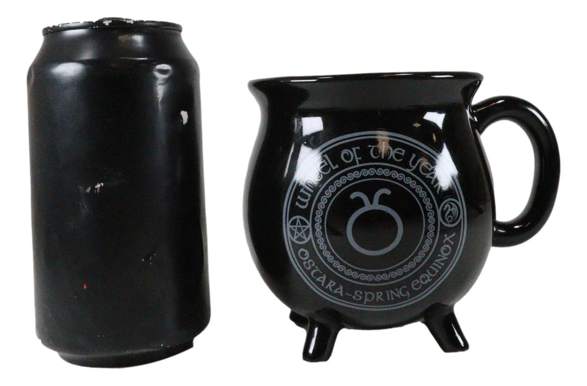Wicca Sabbats Wheel of The Year Ostara Dragon Heat Color Changing Cauldron Mug
