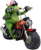 Ebros 10" Long Born to Ride Freedom Patriotic USA Frog Riding Red Chopper Motorcycle Bike Statue Biker Frogs Toads with American Flag Bandanna Home Decor Accent - Ebros Gift