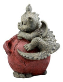 Pair Of Naughty Climbing Dragon Baby Planter Pot Home Patio Garden Statue 13"H